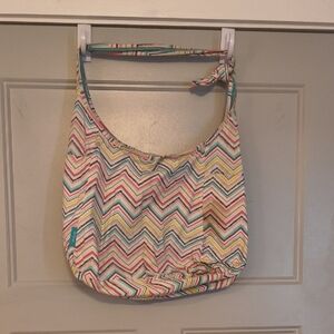 Chevron Patterned Multicolor Women's Bag